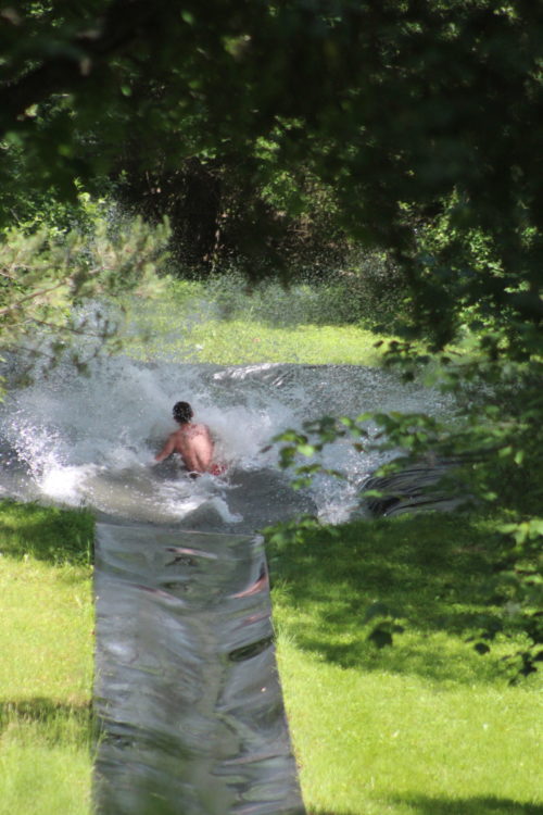 Waterslide at Youth Adventure Camp (YAC)